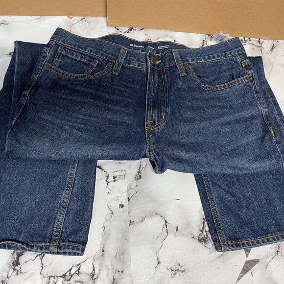 Old Navy Boot Cut Built in Tough Blue Jeans 33 x 30 with Tags - Picture 1 of 4